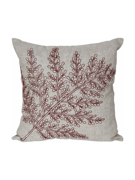 Ilis Home Decorative Pillow Case 38757 Burgundy 42x42cm