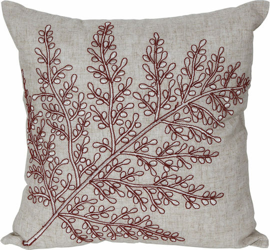 Ilis Home Decorative Pillow Case 38757 Burgundy 42x42cm