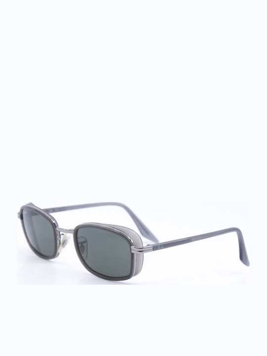 Ray Ban Unisex Sunglasses with Silver Frame and Green Lens RB2811 004