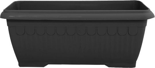 Miltoplast Кутия за саксии Пластмаса Сив 100x45x35см.