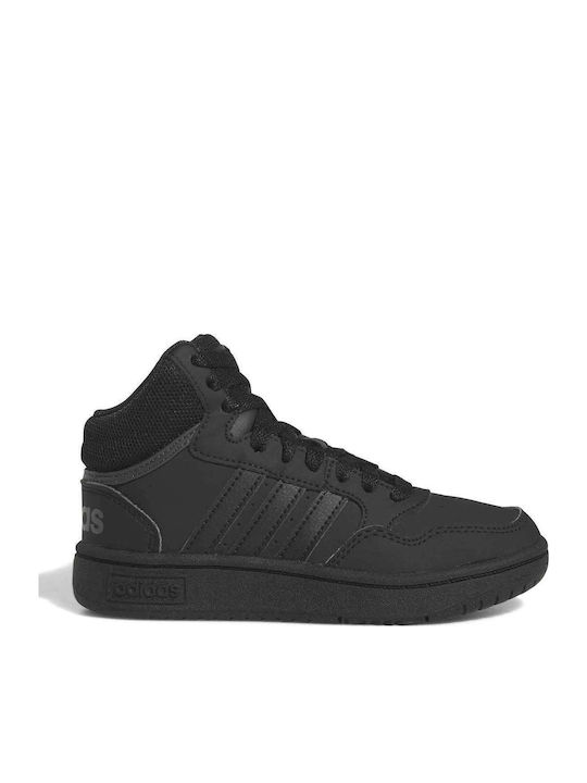 adidas Hoops Παιδικά Sneakers High Μαύρα HR0228