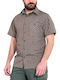 Scout Short-sleeved Shirt Checked Gray