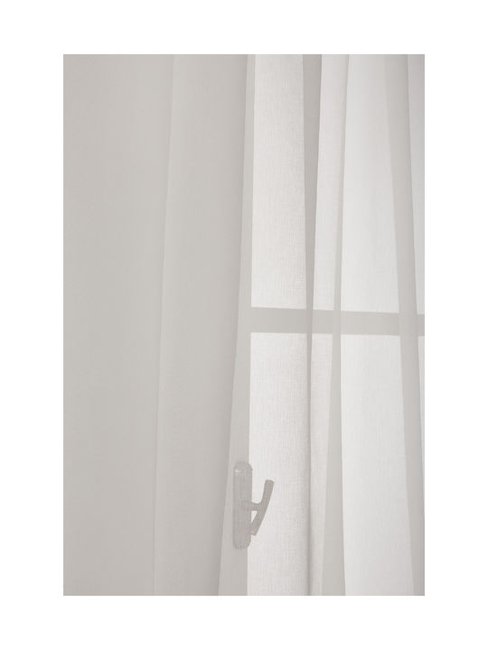 Whitegg Perdea Cu Coafură K0101 Albă 270x280cm