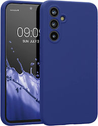KWmobile 5G Umschlag Rückseite Silikon Blau (Ga...