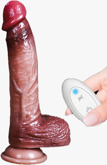 Kinksters Realistischer Vibrator mit Fernbedienung Braun