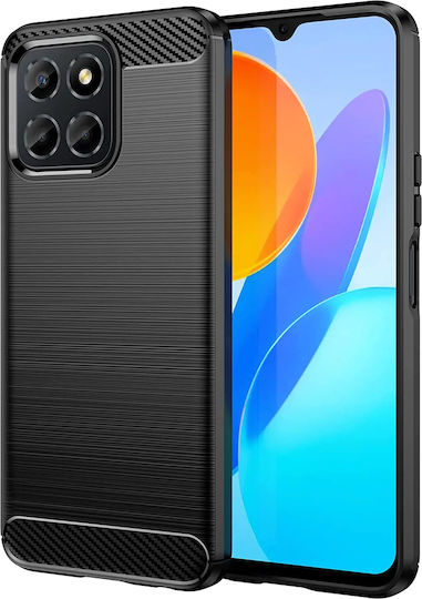 Techsuit 5G 70 Lite Techsuit Carbon Back Cover Σιλικόνης Μαύρο (Honor X6)
