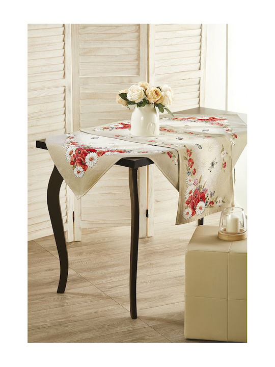 Whitegg Z090 Cotton & Polyester Tablecloth Set 2pcs Beige xcm