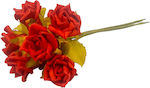 Rose foam bunch 6pcs - Red