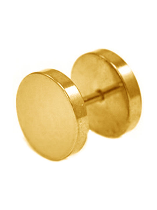 Poco Loco Men's Single Earring from Steel Gold Plated