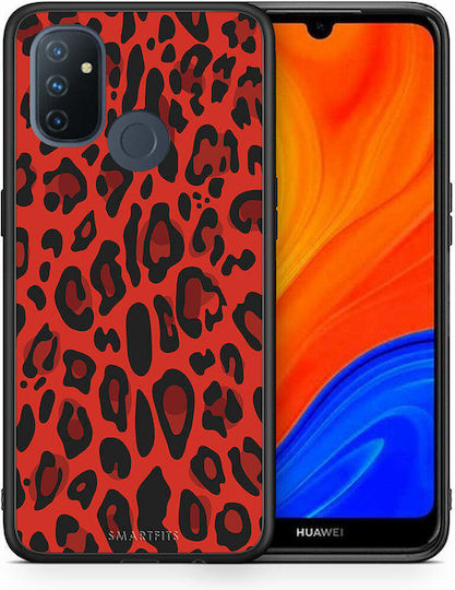 Smartfits Animal Umschlag Rückseite Kunststoff Rot (OnePlus Nord N100) A00_SM1-ON-NORDN100_ANIMALREDLEOPARD_RO1