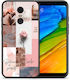 Smartfits Aesthetic Collage Задна корица Силикон Многоцветен (Redmi 5 Плюс) A00_SM1-XI-RDM5PLUS_AESTHETICCOLLAGE_RO1