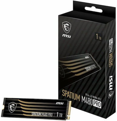 MSI Spatium M480 Pro SSD 1TB M.2 NVMe PCI Express 4.0