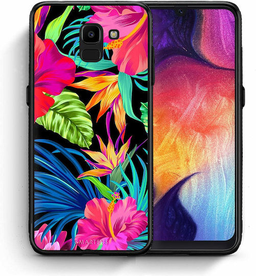 Smartfits Tropical Flowers Back Cover Πλαστικό Πολύχρωμο (Galaxy J6)