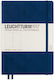 Leuchtturm1917 Σημειωματάριο A5 125 Φύλλων με Λευκές Σελίδες με Σκληρό Εξώφυλλο και Λάστιχο Μπλε