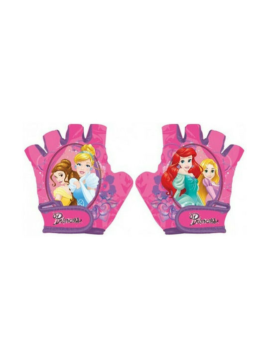 Disney Disney Princess Κοντά Παιδικά Γάντια Ποδηλασίας Πολύχρωμα