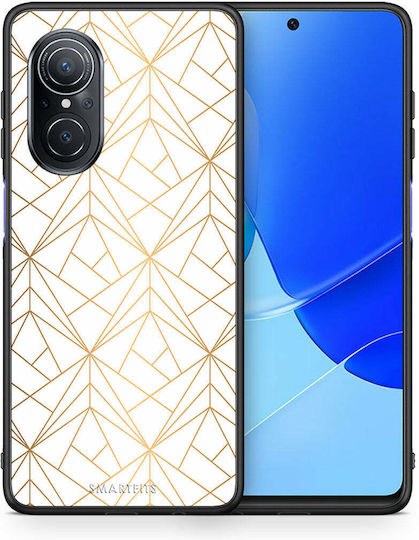 Smartfits Husă Spate Geometrică din Plastic Albă (Huawei Nova 9 / Honor 50 5G)
