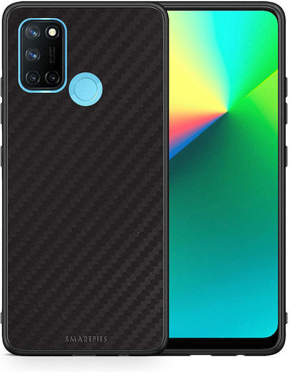 Smartfits Carbon Back Cover Plastic / Silicon Negru (Realme 7i)