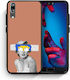 Smartfits Back Cover Σιλικόνης Καφέ (Huawei P20)