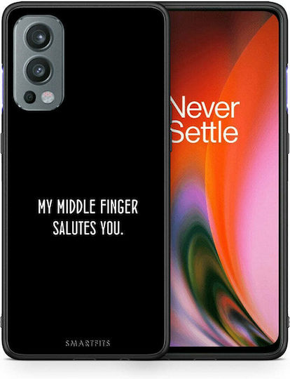 Smartfits Salute Back Cover Plastic Negru (OnePlus Nord 2)