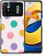Smartfits Smiley Faces Umschlag Rückseite Kunststoff Mehrfarbig (Poco M4 Pro) 7381528019099_42445380616347