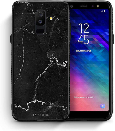 Smartfits Back Cover Πλαστικό / Σιλικόνης Μαύρο (Galaxy A6+ 2018)