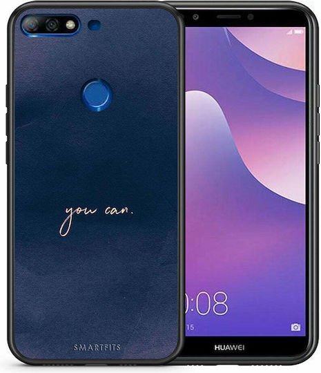 Smartfits You Can Backcover Kunststoff Blau (Huawei Y7 2018/Y7 Prime 2018)