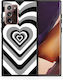 Smartfits Hearts Back Cover Πλαστικό Μαύρο (Galaxy Note 20 Ultra)