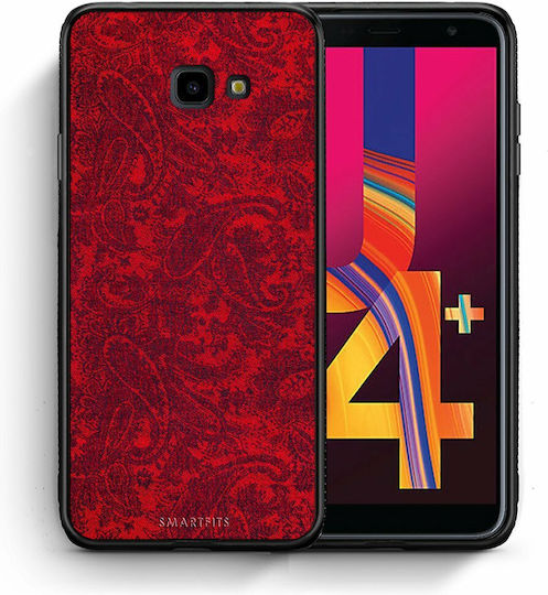 Smartfits Paisley Cashmere Back Cover Πλαστικό Κόκκινο (Galaxy J4+)