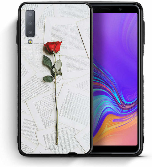 Smartfits Rose Back Cover Σιλικόνης Λευκό (Galaxy A7 2018)