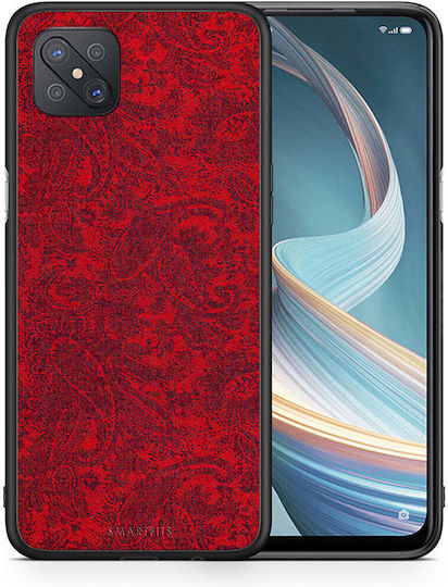 Smartfits Paisley Cashmere Back Cover Plastic / Silicon Roșu (Oppo Reno4 Z) 7522803384475_42928960045211
