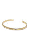 Karma Fashion Damen Armband Handschellen aus Stahl Vergoldet