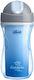Chicco Παιδικό Ποτηράκι Sport από Σιλικόνη Μπλε 266ml για 14m+