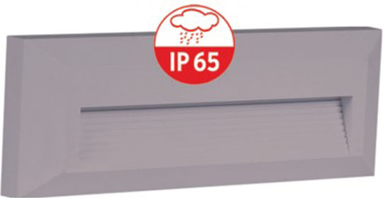 Universe Стенен Външен Плафон LED IP65 3W с Топло бяло Светлина 23x8εκ.