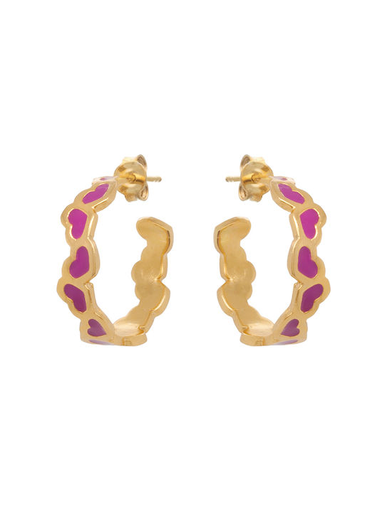 LifeLikes Earrings Hoops Gold Plated