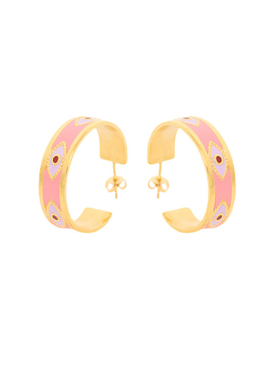 LifeLikes Earrings Hoops Gold Plated