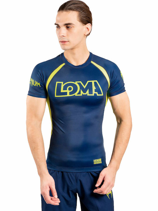 Venum Herren Kurzärmlig T-Shirt VENUM-03948-405 für Jiu-Jitsu Blau
