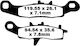 EBC Motorcycle Brake Pads Front for Kawasaki KX