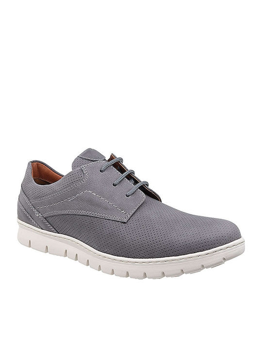 Softies Men's Leather Casual Shoes Gray