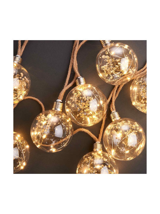 Butlers Γιρλάντα Φωτισμού LED 5.8m με 64 Λάμπες Θερμό Λευκό