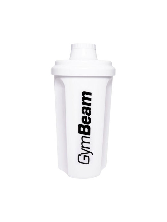 GymBeam Plastic Protein Shaker 700ml White