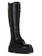 Women's Boots with Laces Black