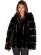 Women's Short Fur Black