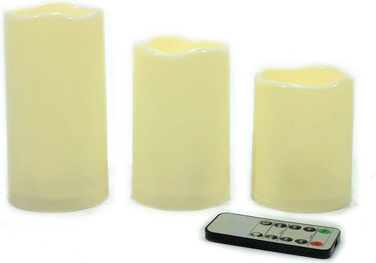 General Trade Dekorative Lampe Wachs-Politur Mehrfarbig 3Stück