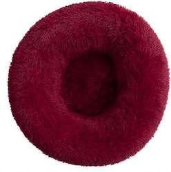 Denik Pets Dog Donut Bed Burgundy 90x90cm -90