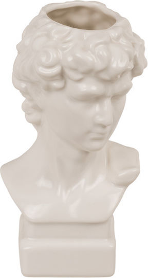Out of the Blue Vază Ceramică Apollon Albă 9.5x9.5xÎ17cm