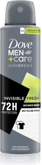 Dove Men+ Care Advanced Invisible Fresh Αποσμητικό 72h σε Spray 150ml