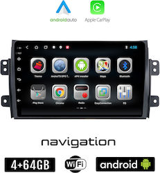 Booma Car Audio System for Fiat Sedici 2005> (Bluetooth/USB/WiFi/GPS/Apple-Carplay/Android-Auto) with Touch Screen 9"