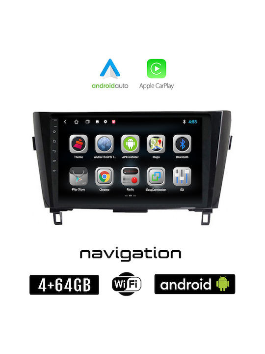 Booma Ηχοσύστημα Αυτοκινήτου για Nissan X-Trail 2014> (Bluetooth/USB/WiFi/GPS/Apple-Carplay/Android-Auto) με Οθόνη Αφής 10"