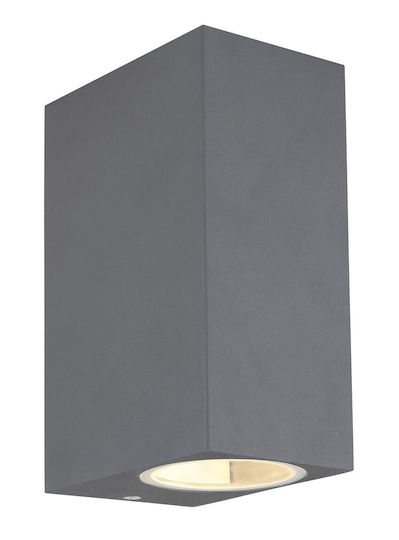 Globo Lighting Wall-Mounted Outdoor Spot Light GU10 IP44 Double Beam 6.8x15εκ.