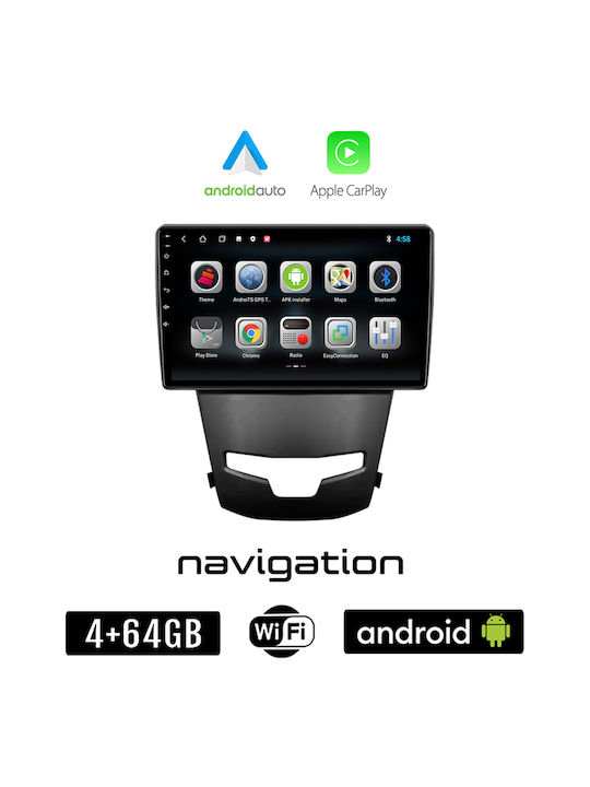 Booma Car Audio System for Opel Combo Daewoo Korando Ssangyong Korando 2014> (Bluetooth/USB/WiFi/GPS/Apple-Carplay/Android-Auto) with Touch Screen 9"